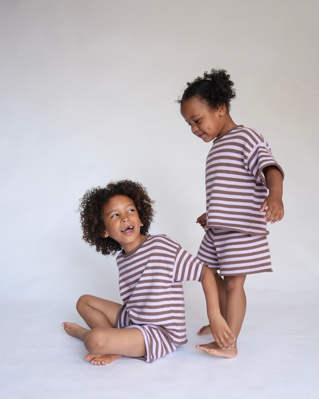 SOFT STRIPE - LILAC & COCOA