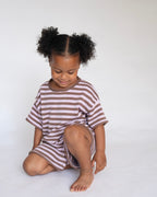 SOFT STRIPE - LILAC & COCOA