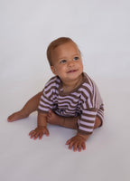 SOFT STRIPE - LILAC & COCOA